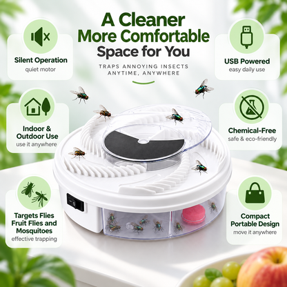 Portable USB Powered Insect Trap for Indoor and Outdoor Use