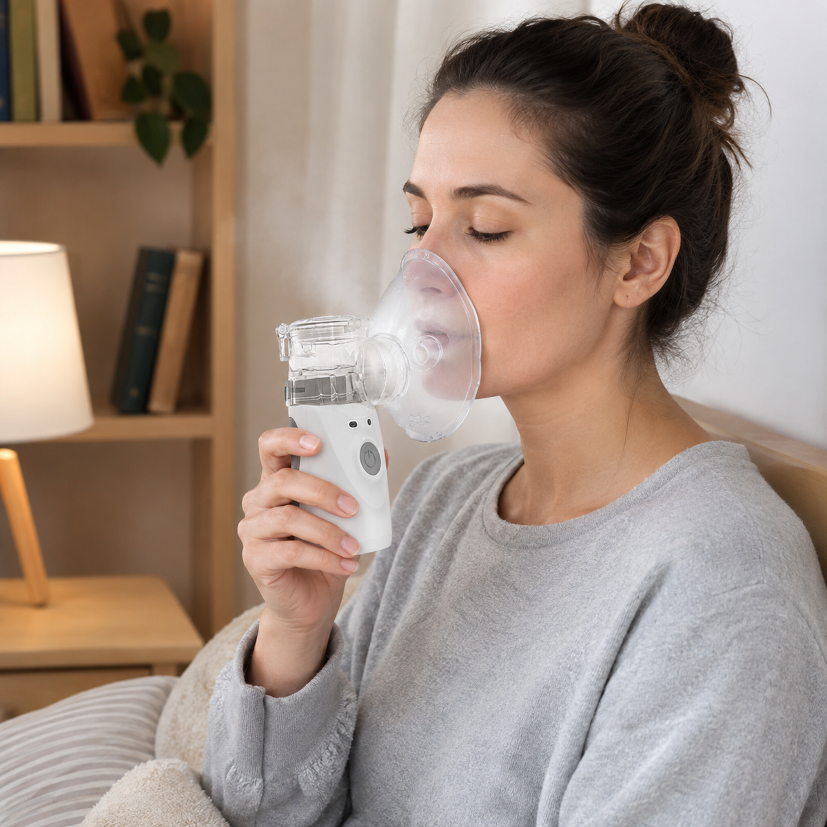 Portable Ultrasonic Nebuliser Compact Rechargeable Design