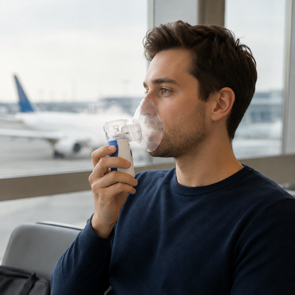 Portable Ultrasonic Nebuliser Compact Rechargeable Design