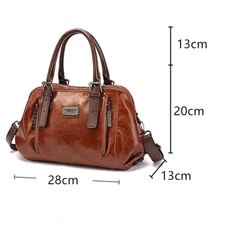 Premium Leather Crossbody Handbag for Everyday Use