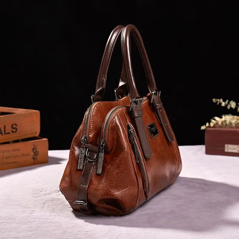 Premium Leather Crossbody Handbag for Everyday Use