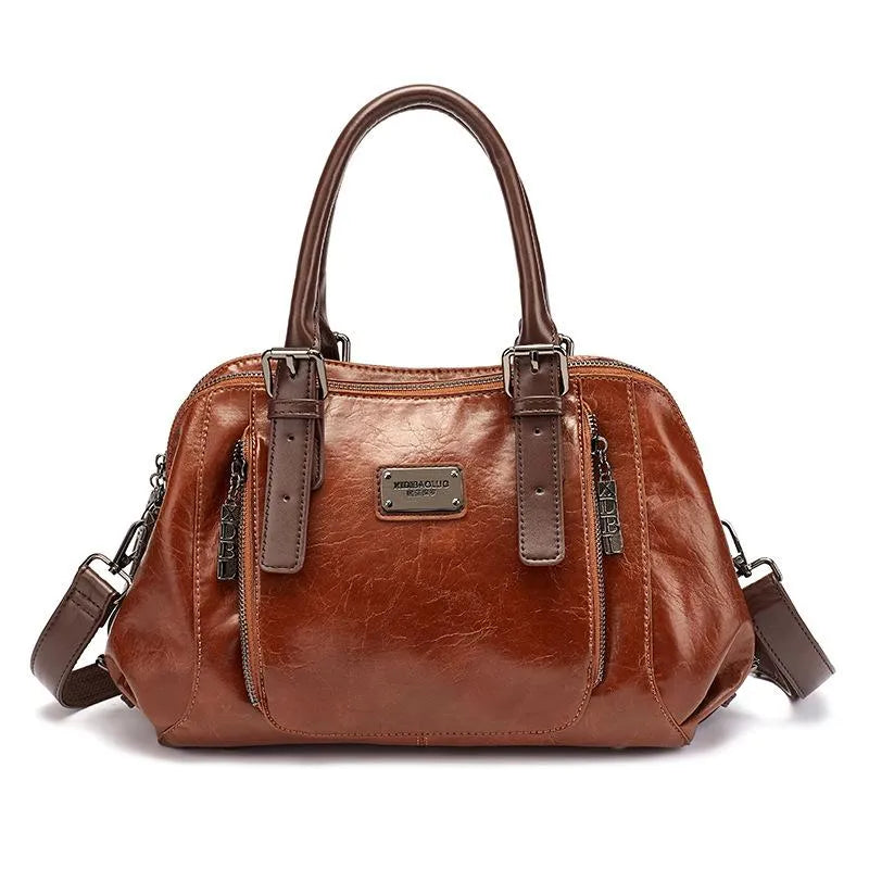Premium Leather Crossbody Handbag for Everyday Use