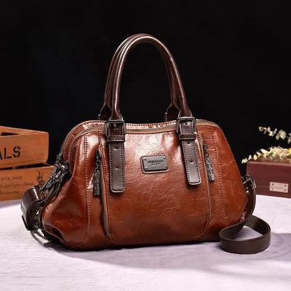 Premium Leather Crossbody Handbag for Everyday Use
