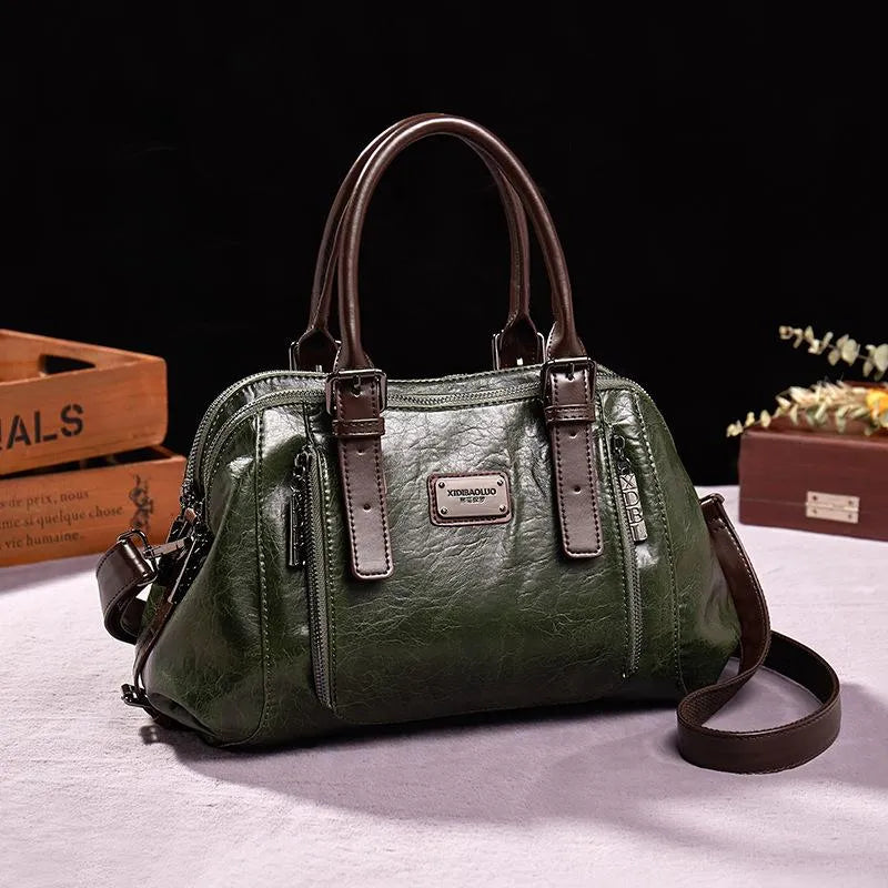 Premium Leather Crossbody Handbag for Everyday Use