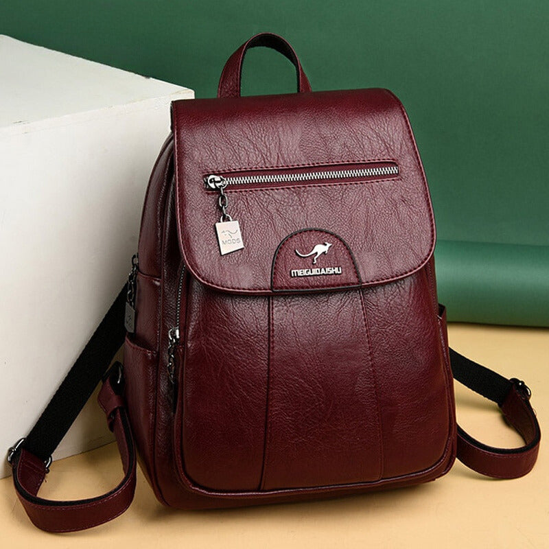 Premium Leather Women's Backpack for Everyday Use