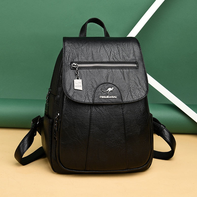 Premium Leather Women's Backpack for Everyday Use