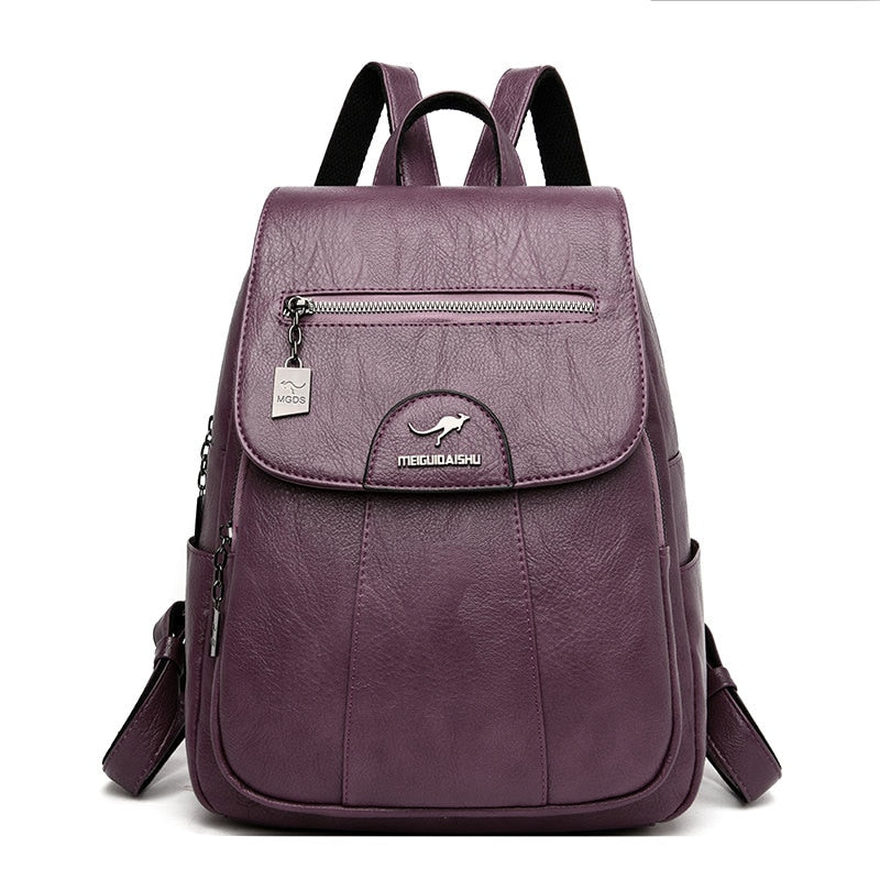 Premium Leather Women's Backpack for Everyday Use