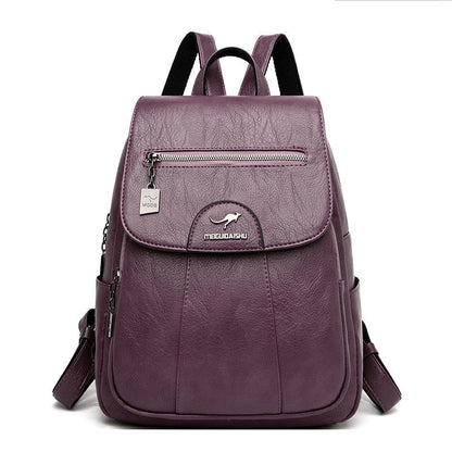 Premium Leather Women's Backpack for Everyday Use