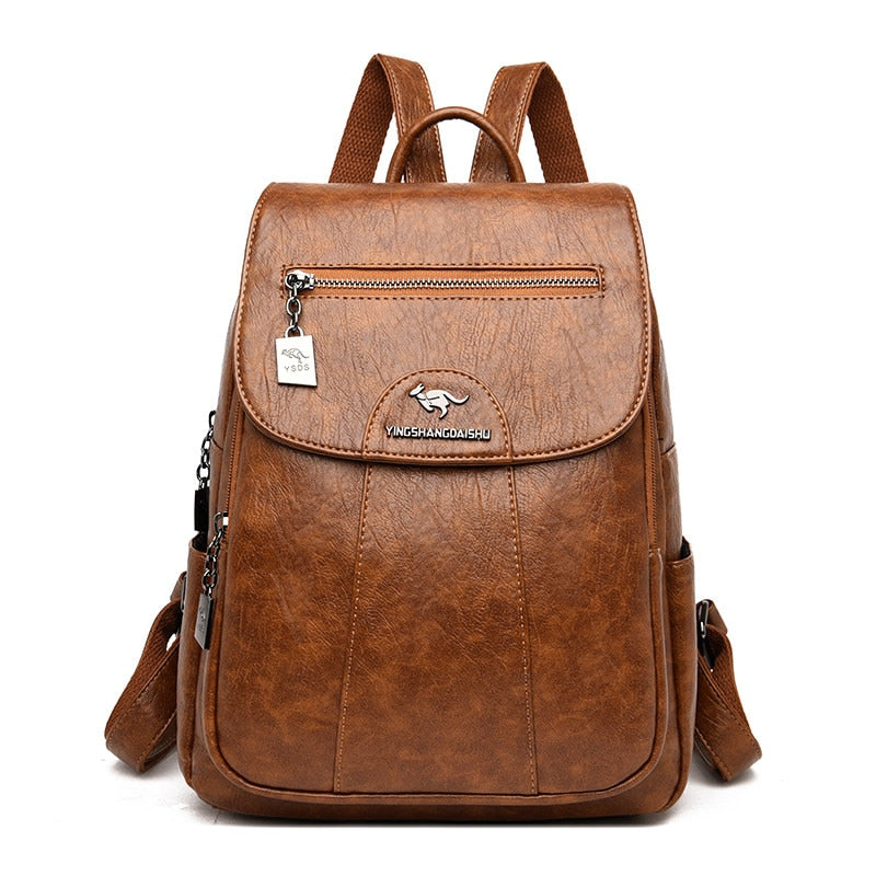 Premium Leather Women's Backpack for Everyday Use
