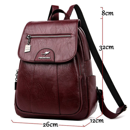Premium Leather Women's Backpack for Everyday Use