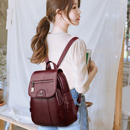 Premium Leather Women's Backpack for Everyday Use