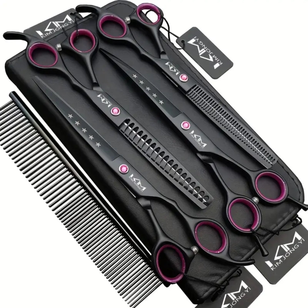 Professional Dog Grooming Scissors Pet Trimming Shears Set