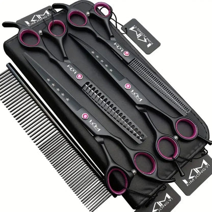Professional Dog Grooming Scissors Pet Trimming Shears Set
