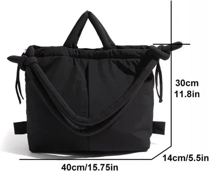 Puffer Handbag Large Capacity Quilted Shoulder Crossbody Bag