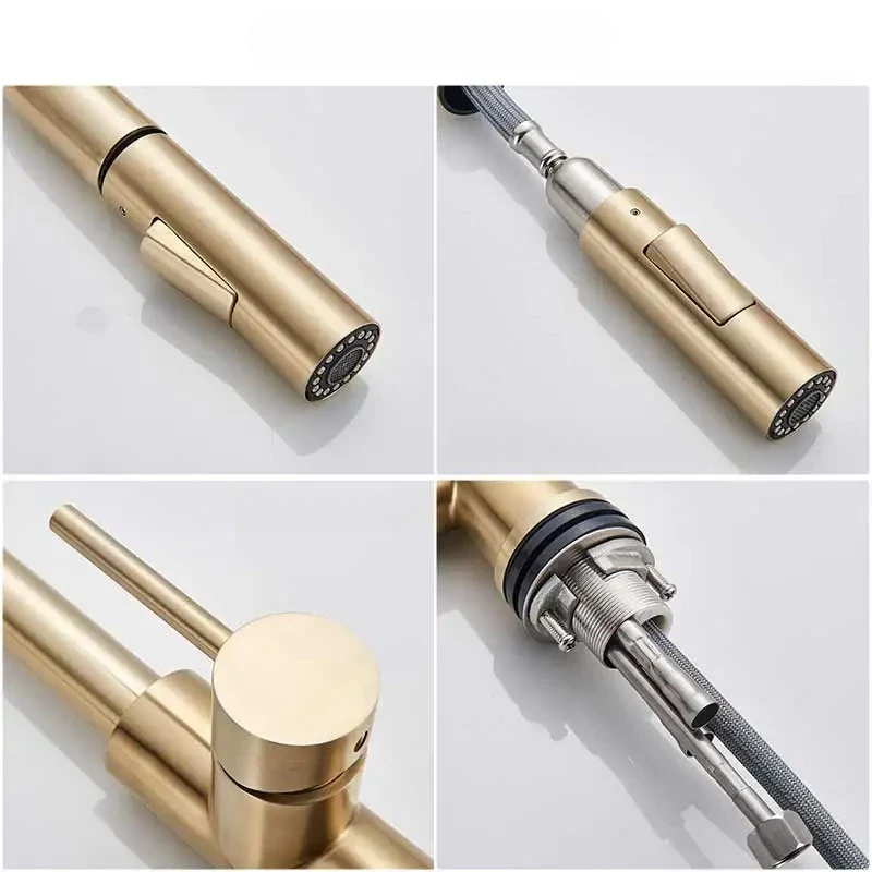 Pull Out Kitchen Faucet 360 Swivel Sink Mixer Tap