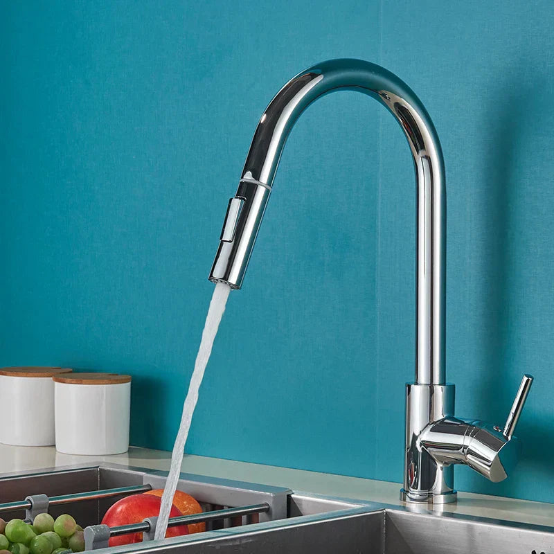 Pull Out Kitchen Faucet 360 Swivel Sink Mixer Tap