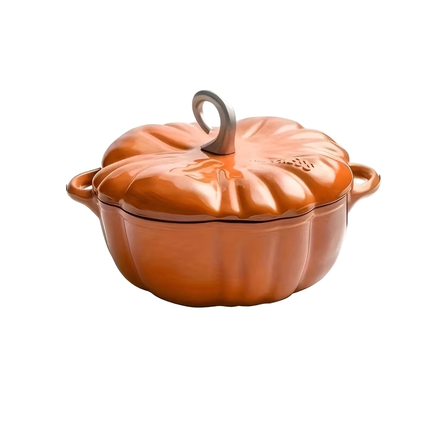Pumpkin Enamel Cooking Pot Soup Stew Casserole Pan