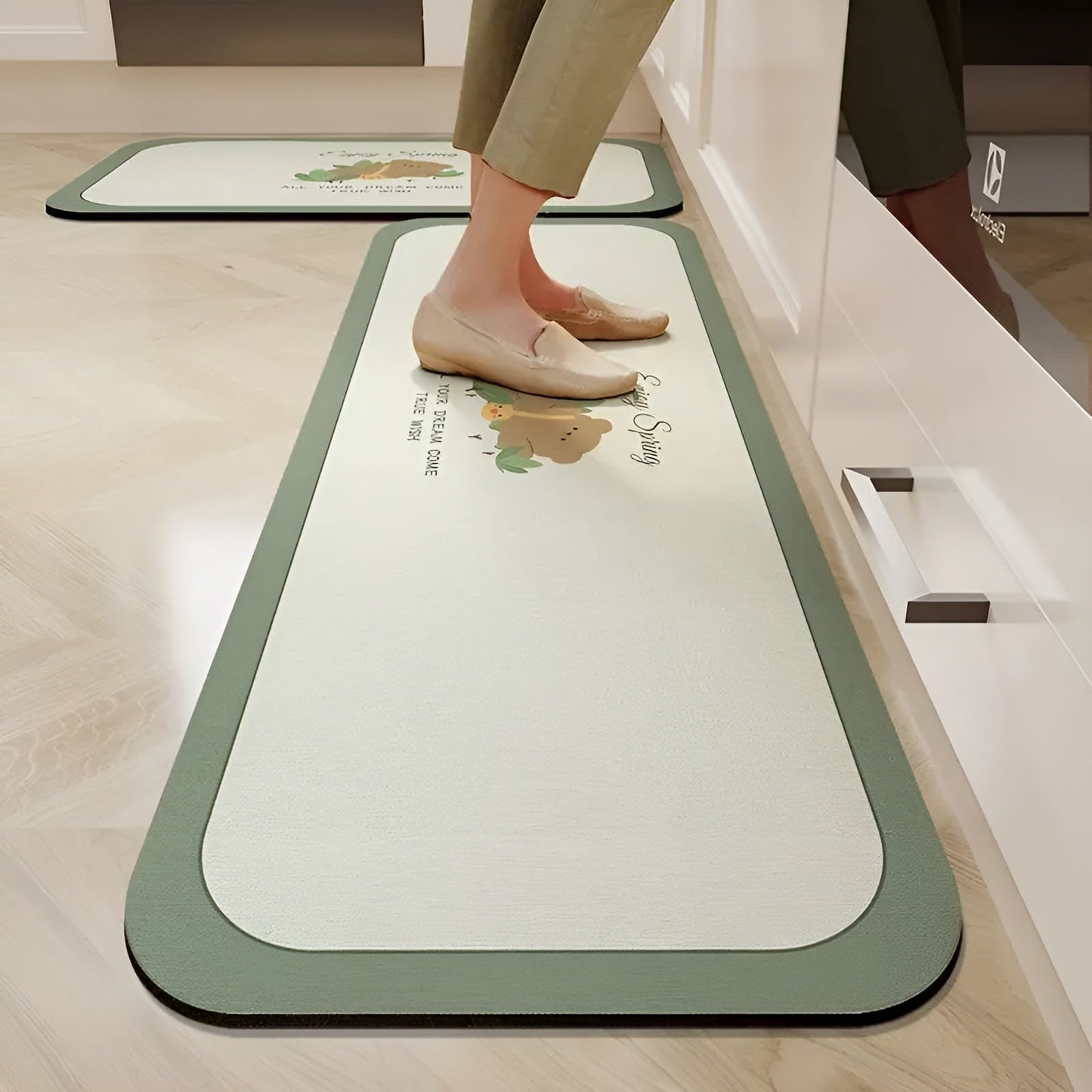 Quick Dry Kitchen Floor Mat Anti Slip Super Absorbent Comfort Rug
