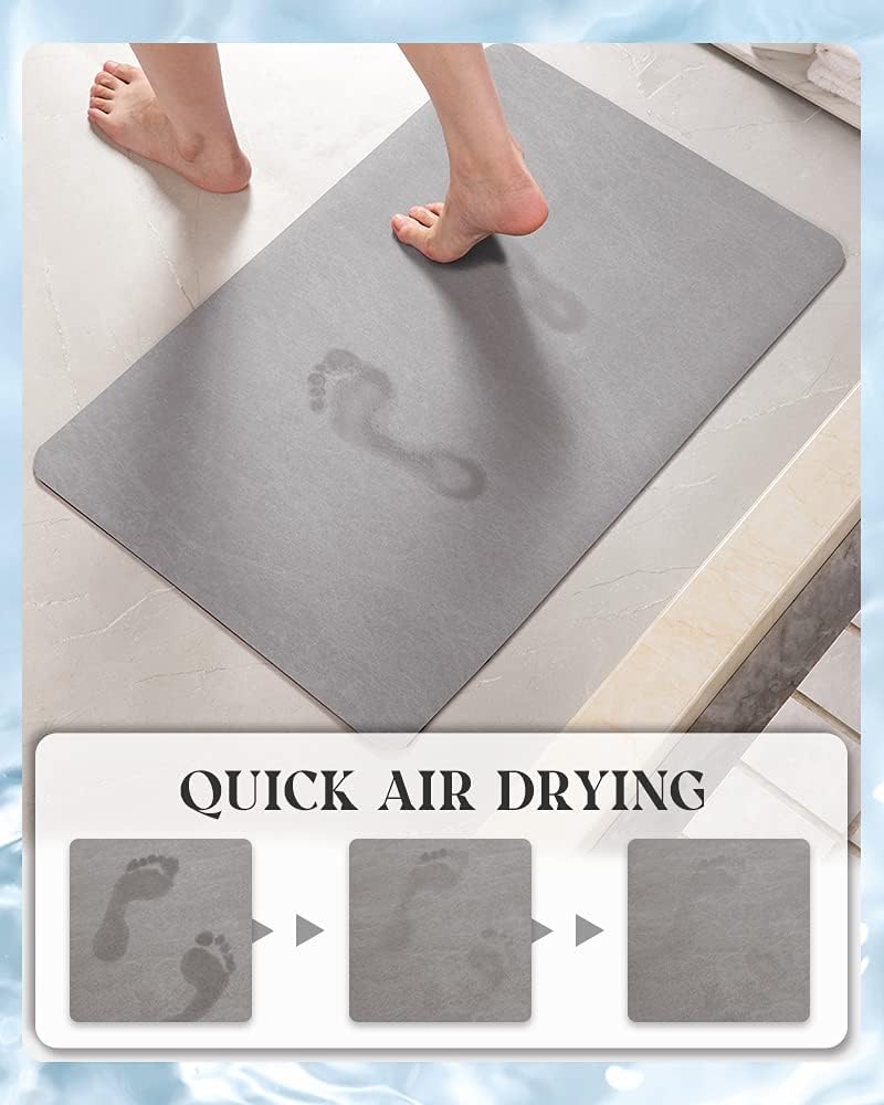 Quick Dry Non Slip Bath Mat Absorbent Bathroom Rug