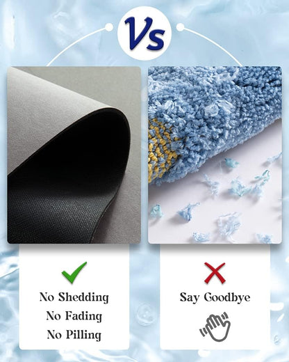 Quick Dry Non Slip Bath Mat Absorbent Bathroom Rug