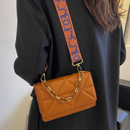 Quilted Crossbody Handbag Chain Strap Womens Fashion Shoulder Bag