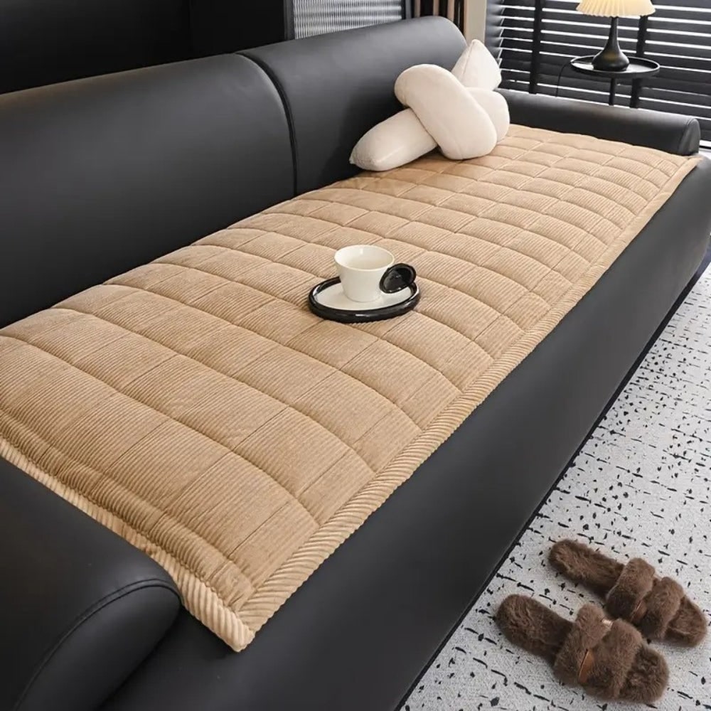 Gewatteerde bankhoes met antislip-meubelbeschermer