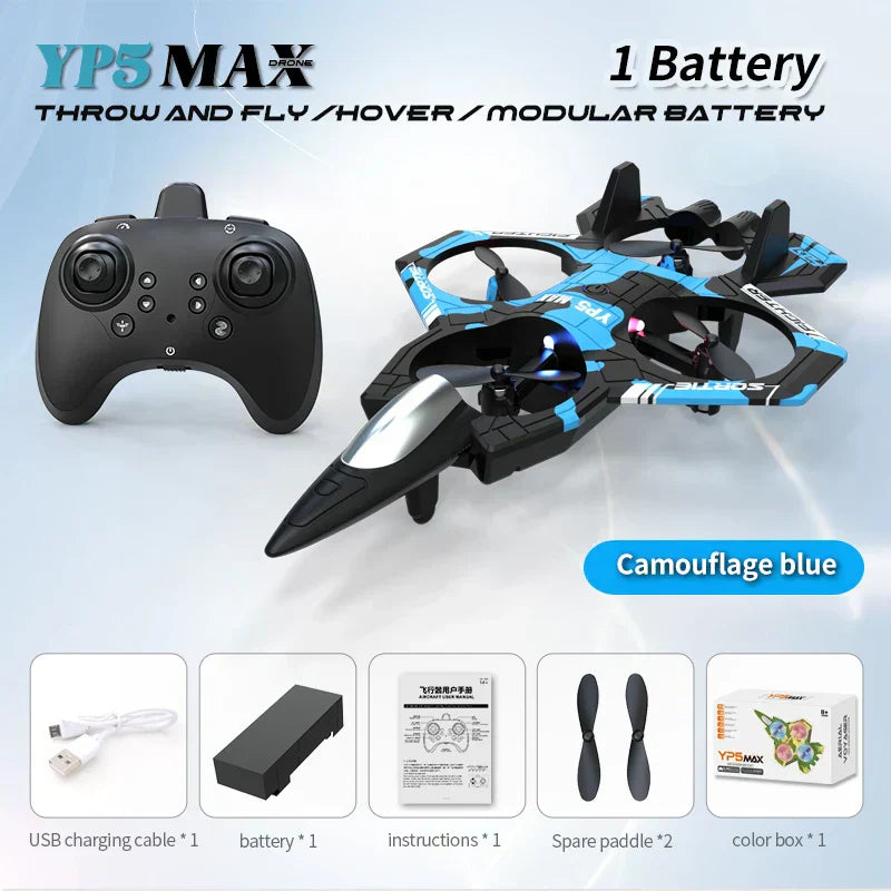 RC Foam Glider Plane LED Gyroscope Remote Control Aircraft Toy