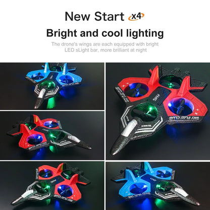 RC Foam Glider Plane LED Gyroscope Remote Control Aircraft Toy