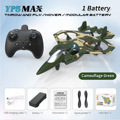 RC Foam Glider Plane LED Gyroscope Remote Control Aircraft Toy