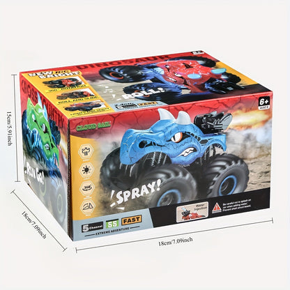 RC Monster Truck Stunt Car LED Light Smoke Effect Off Road Toy