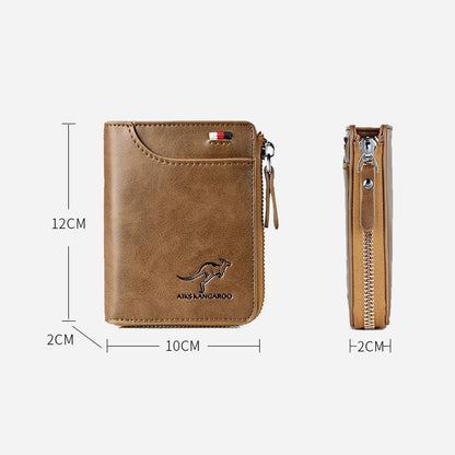 RFID Blocking Leather Wallet with Card Protection