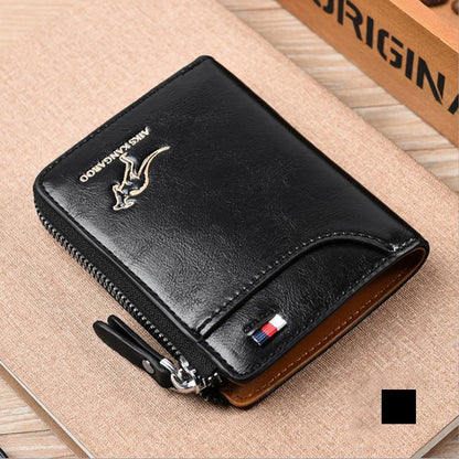 RFID Blocking Leather Wallet with Card Protection