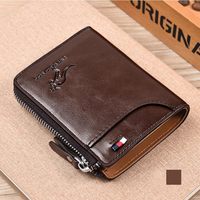 RFID Blocking Leather Wallet with Card Protection