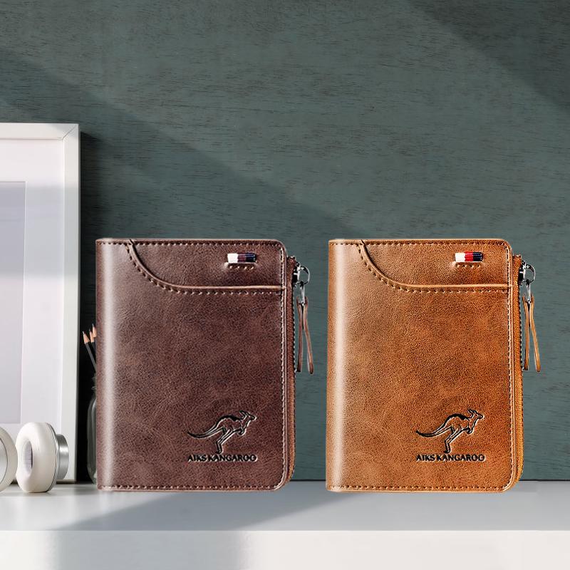 RFID Blocking Leather Wallet with Card Protection
