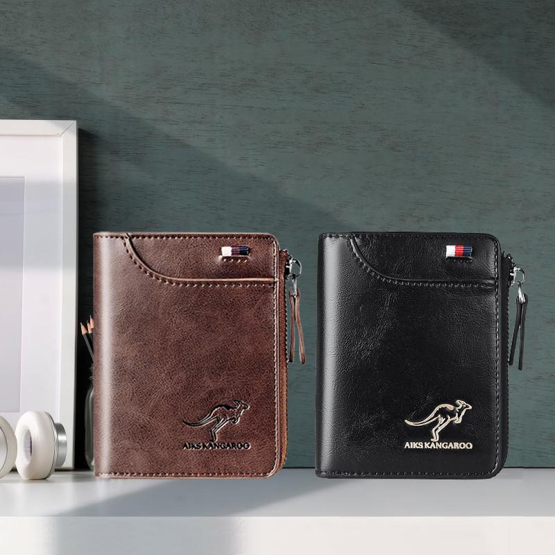 RFID Blocking Leather Wallet with Card Protection