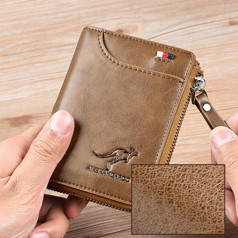 RFID Blocking Leather Wallet with Card Protection