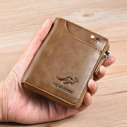 RFID Blocking Leather Wallet with Card Protection
