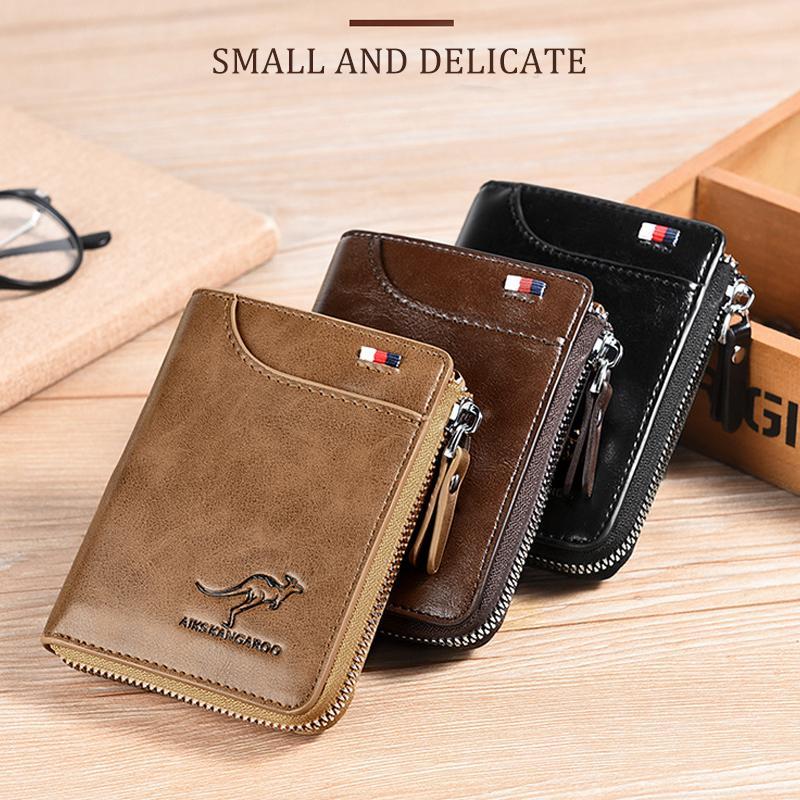 RFID Blocking Leather Wallet with Card Protection