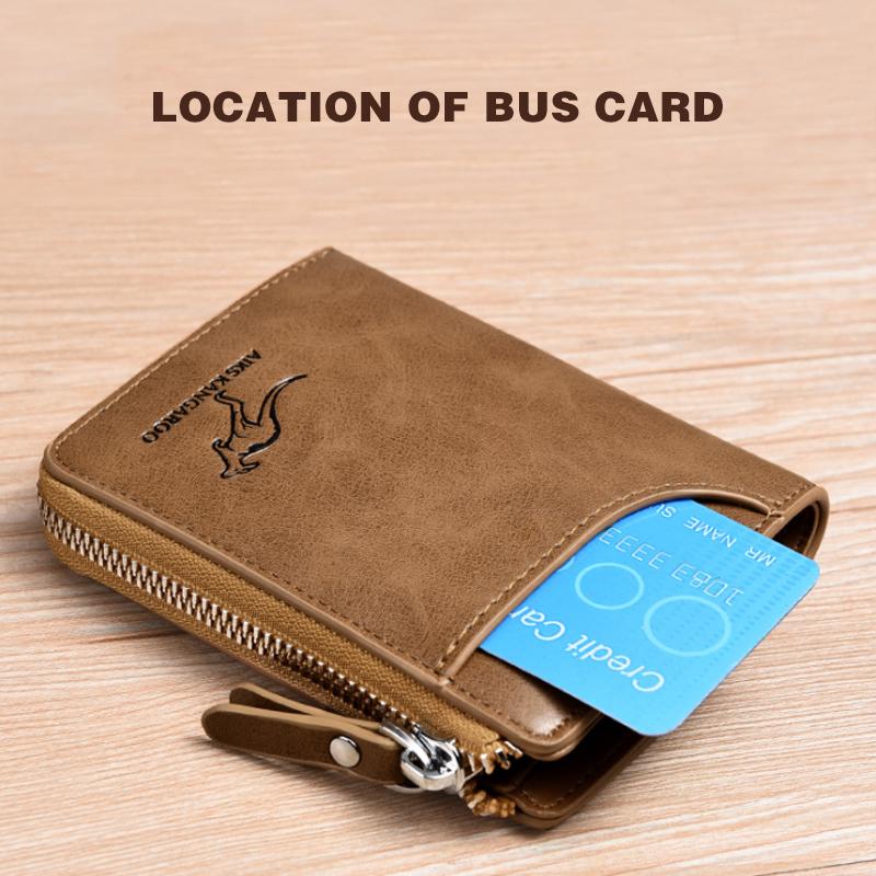 RFID Blocking Leather Wallet with Card Protection