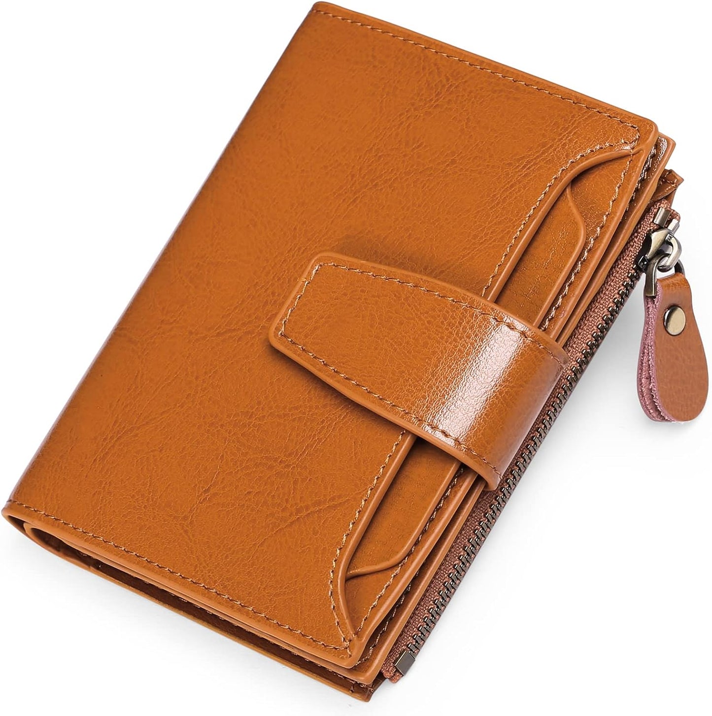 RFID Blocking Wallet Compact Card Holder Coin Purse