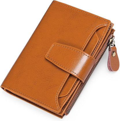 RFID Blocking Wallet Compact Card Holder Coin Purse
