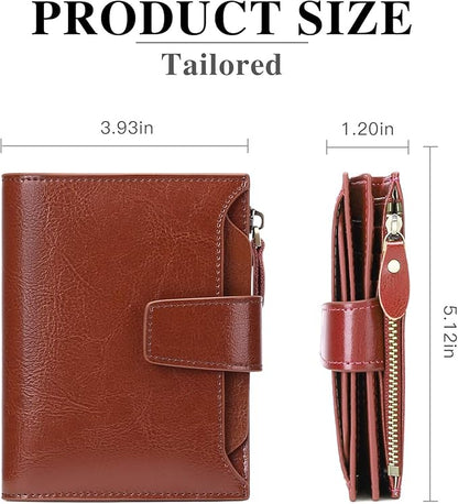 RFID Blocking Wallet Compact Card Holder Coin Purse