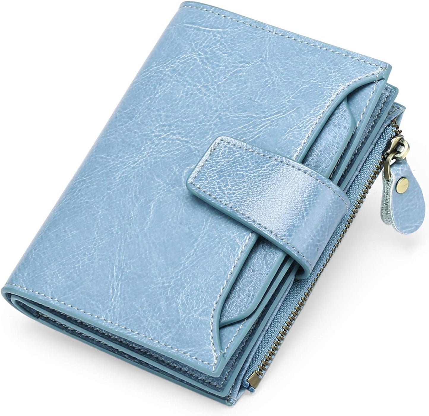 RFID Blocking Wallet Compact Card Holder Coin Purse