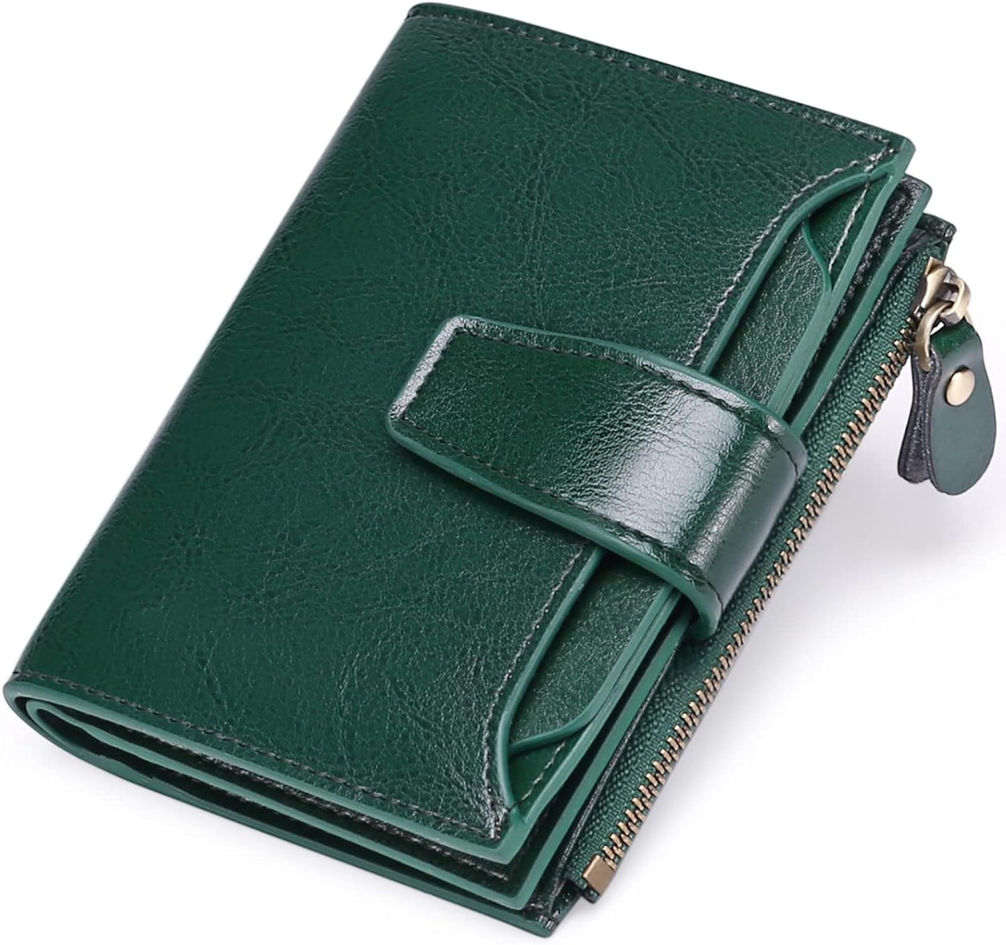 RFID Blocking Wallet Compact Card Holder Coin Purse