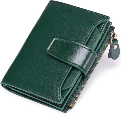 RFID Blocking Wallet Compact Card Holder Coin Purse