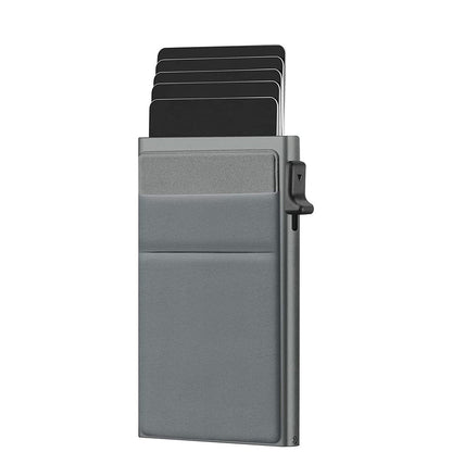 RFID Credit Card Holder Slim Mini Metal Wallet for Men