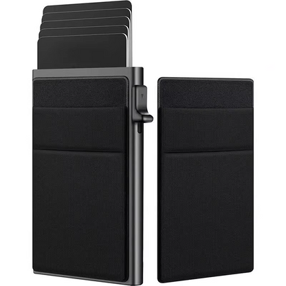 RFID Credit Card Holder Slim Mini Metal Wallet for Men