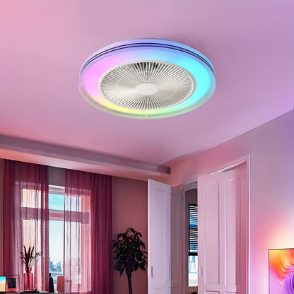 RGB Ceiling Fan LED Light Remote Control Low Profile Ceiling Fan