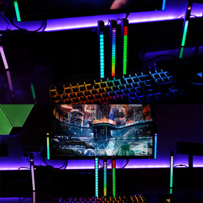 RGB Sound Reactive Light Bar USB Rechargeable Music LED Light