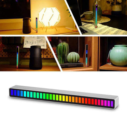 RGB Sound Reactive Light Bar USB Rechargeable Music LED Light